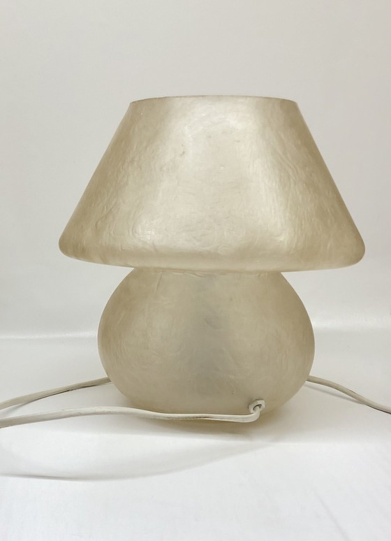 Image 1 of Vintage glasvezels table lamp mushroom