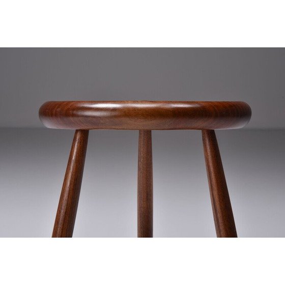 Image 1 of Vintage Studio Meubels Amerikaanse Craftsman walnoten kruk, 1960