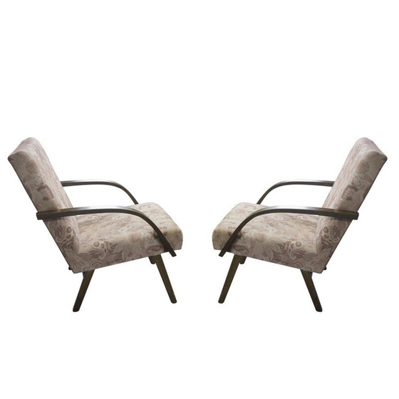 Image 1 of Paar comfortabele fauteuils, Tsjecho-Slowakije, 1960