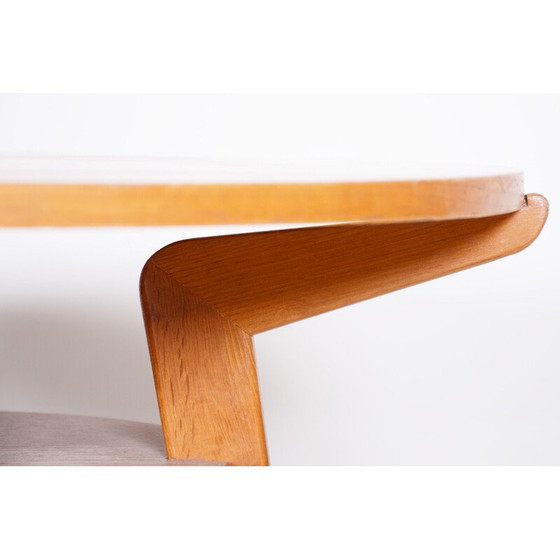 Image 1 of Eikenhouten salontafel, Mid Century, Tsjechië 1950