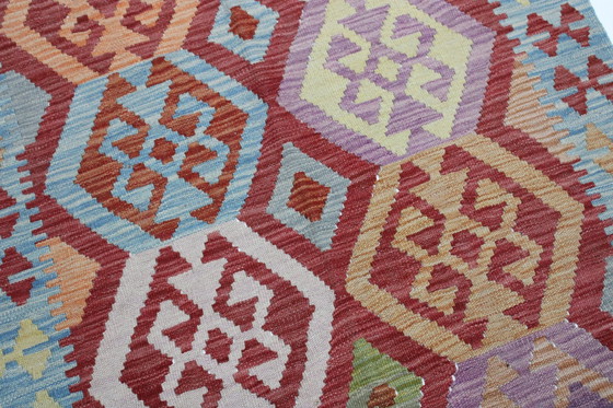 Image 1 of Originele oude stijl Kelim Afghan 196 X 102 Cm Top staat