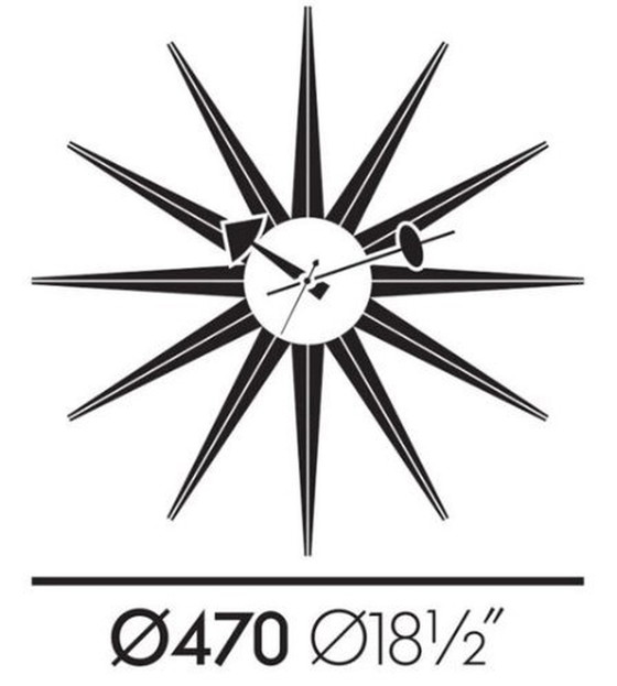 Image 1 of Vitra Sunburst Clock