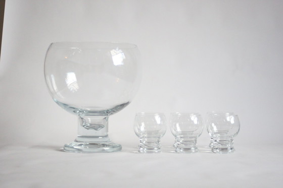 Image 1 of Riihimaen Lasi Punch Bowl Door Erkkitapio Siiroinen, Finland 1970S.