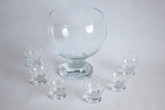 Image 1 of Riihimaen Lasi Punch Bowl Door Erkkitapio Siiroinen, Finland 1970S.