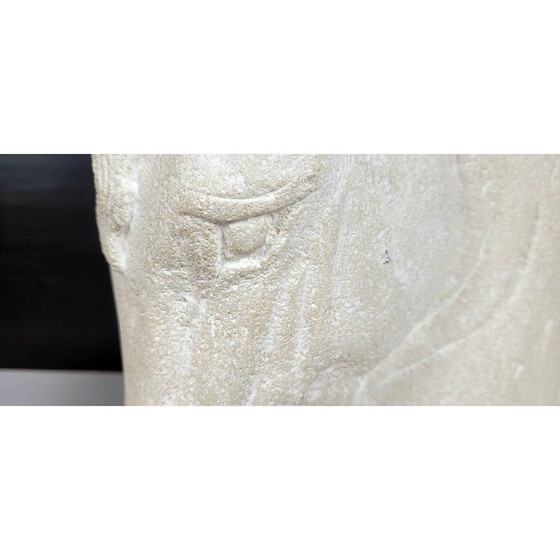 Image 1 of Vintage stenen paardenhoofd door Sw, Frankrijk