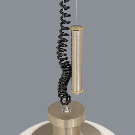 Image 1 of Vintage hoge en lage kroonluchter in verchroomd messing van Achille en Piergiorgio Castiglioni voor Kartell, 1960