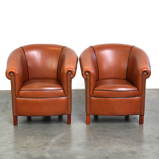 2 x Engelse handgemaakte springvale clubfauteuil