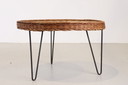 Rieten salontafel
