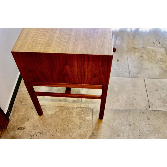 Image 1 of Vintage teakhouten bijzetkastje van Sveb Engstrom en Gunnar Myrstrand, Denemarken 1960