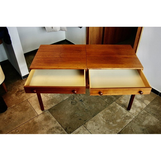 Image 1 of Vintage teakhouten bijzetkastje van Sveb Engstrom en Gunnar Myrstrand, Denemarken 1960