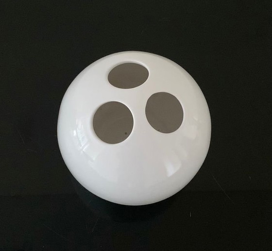 Image 1 of Bolvormige vaas - Bowling - Glazig China - Enzo Bioli - Il Picchio - 1970