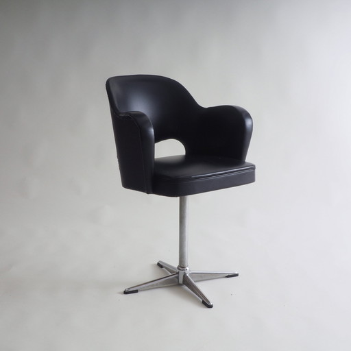 Vintage zwarte fauteuil