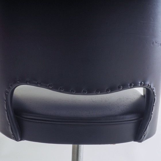 Image 1 of Vintage zwarte fauteuil