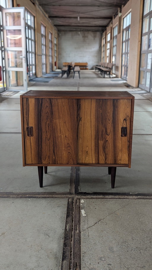 Vintage Rosewood Kast Met Schuifdeuren