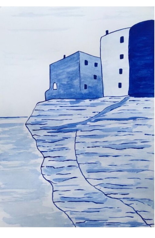 Bonifacio. Inkt door Frédéric Cadiou