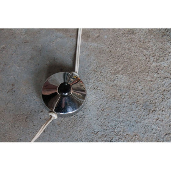 Image 1 of Vintage verchroomde vloerlamp in Murano glas voor Mazzega, 1970