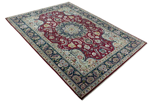 Handgeknoopt Tabriz 30 Raj oosters tapijt - 285 X 210 cm