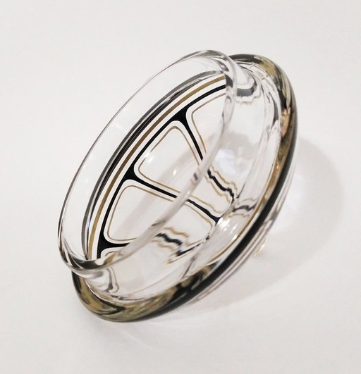 Carl Goldberg Haida art-deco gefacetteerde kristallen bonbonier 1920