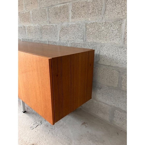 Image 1 of Vintage teakfineer dressoir met vier deuren, 1950-1960