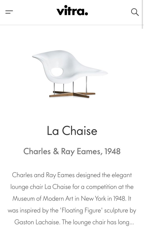 Image 1 of Iconische Vitra “La Chaise” White Scale & Wood Base Lp € 10.000,-