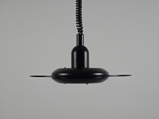 Image 1 of Vintage 1980S Steinhauer Ufo Hanglamp Met Getint Glazen Schijf