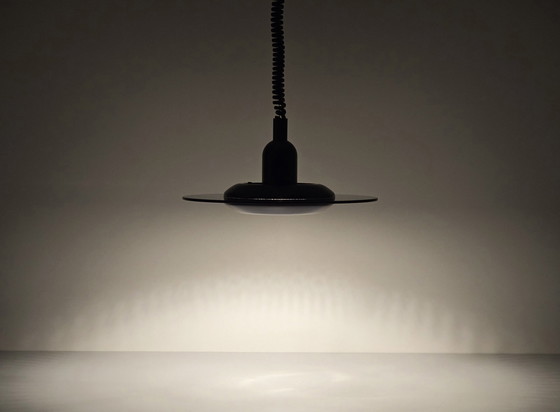 Image 1 of Vintage 1980S Steinhauer Ufo Hanglamp Met Getint Glazen Schijf