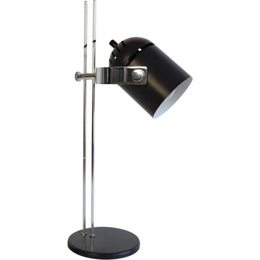 Vintage verstelbare metalen tafellamp, chroom door Stanislav Indra voor Combi Lux, Tsjecho-Slowakije 1970