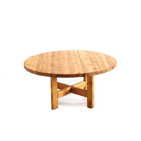 Image 1 of Grote ronde vintage grenen eettafel Model RW152 ontworpen door Roland Wilhelmsson voor Karl Andersson & Söner