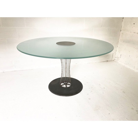 Image 1 of Ronde glazen tafel van Andreas Störiko - B&B italia