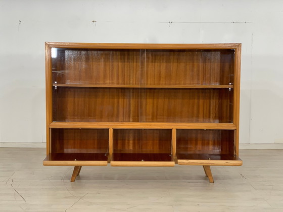 Image 1 of Mid Century hoge kast vintage