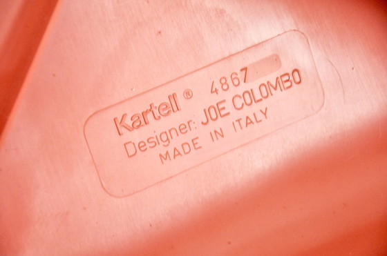 Image 1 of Model 4867 stoelen van Joe Colombo voor Kartell, jaren 70, set van 2