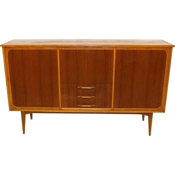 Image 1 of Vintage teak en eiken dressoir, Zweden 1960