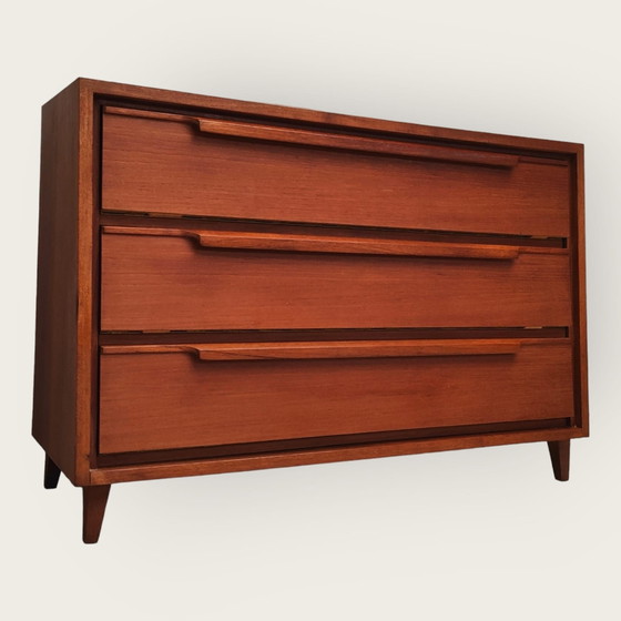 Image 1 of Mid Century schoenenkast