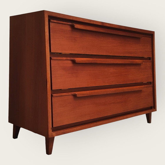 Image 1 of Mid Century schoenenkast