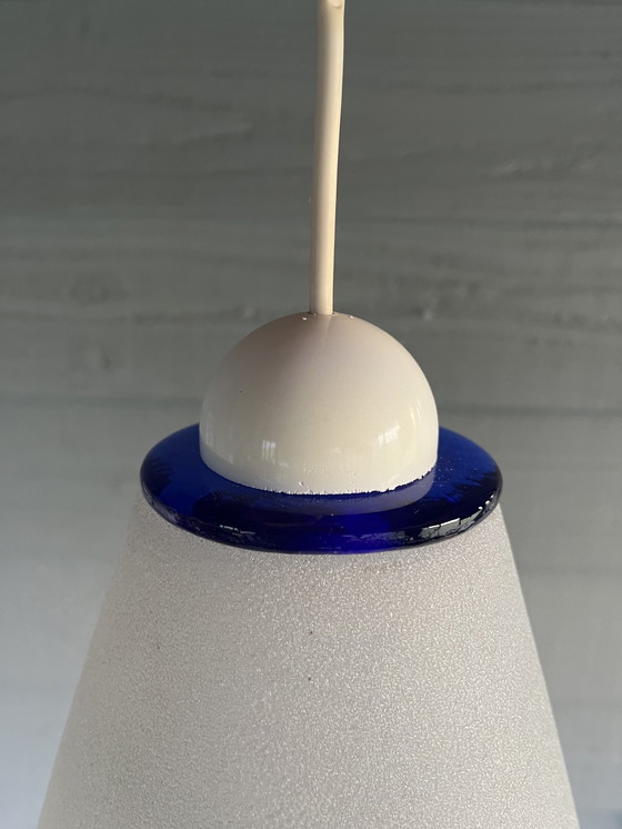 Image 1 of Vintage Glazen Space Age Hang Lamp