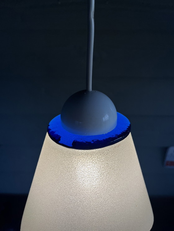 Image 1 of Vintage Glazen Space Age Hang Lamp