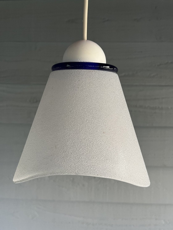 Image 1 of Vintage Glazen Space Age Hang Lamp