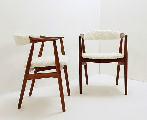 Image 1 of 2x Deense design stoelen model 213 DESIGN Th Harlev