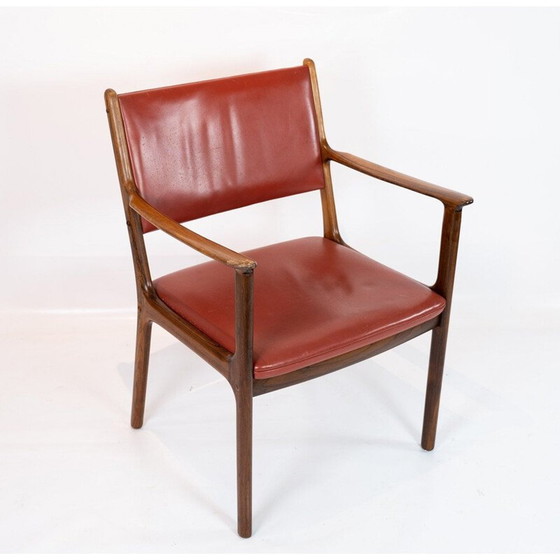 Image 1 of Set van 6 vintage fauteuils door Ole Wanscher en P. Jeppesen Meubels 1960