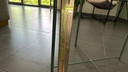 2x Belgo Chrom gold plated coffee tables