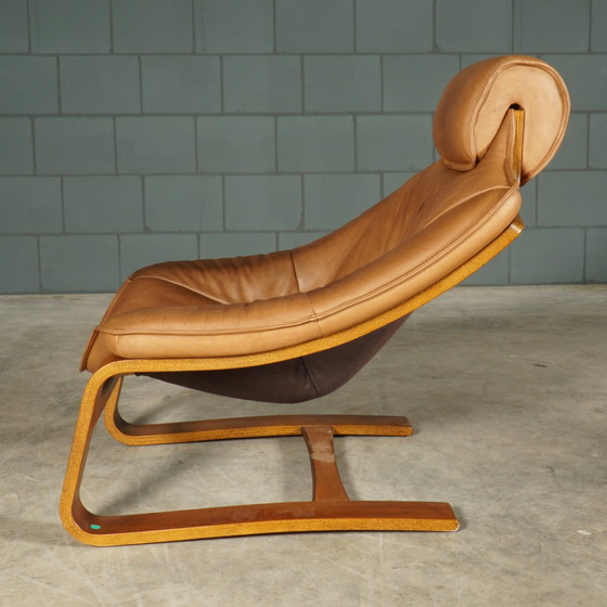 Image 1 of ‘Kroken’ Fauteuil Met Hocker – Ake Fribyter – Nelo Möbel – Jaren 70