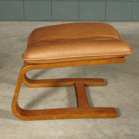 Image 1 of ‘Kroken’ Fauteuil Met Hocker – Ake Fribyter – Nelo Möbel – Jaren 70