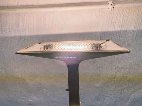 Image 1 of Italiaanse New Society vloerlamp plafondlamp van messing jaren 70