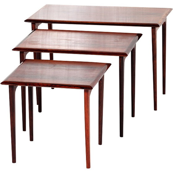 Image 1 of Vintage palissander nesttafels, Denemarken 1960