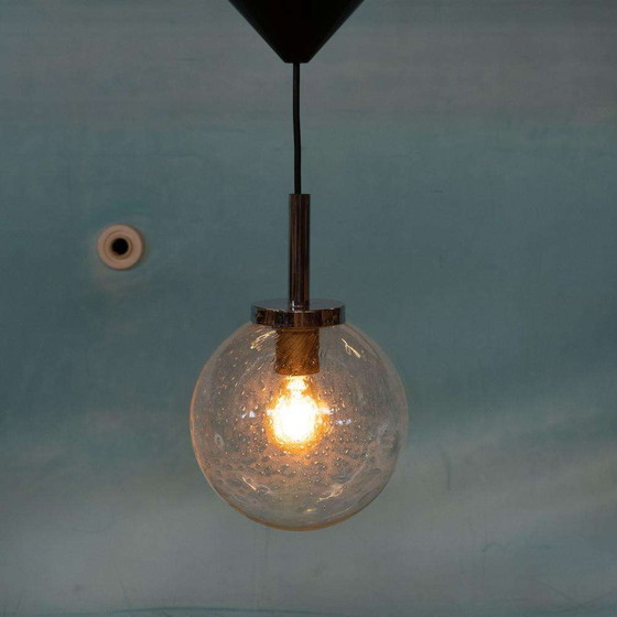 Image 1 of Space age druppelglas bollamp, vintage design globe lamp