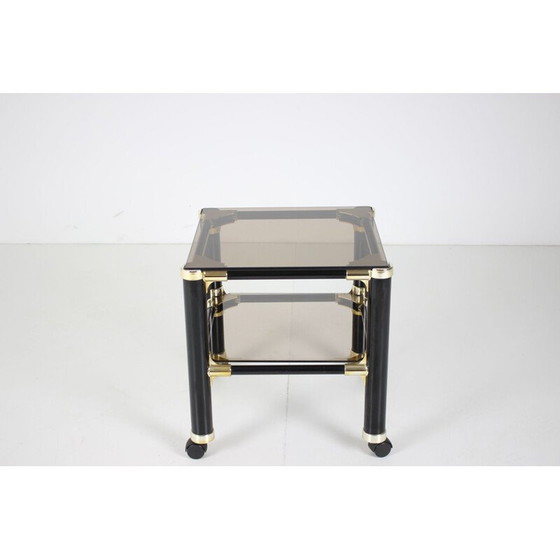 Image 1 of Kleine vintage glazen tafel Vet For, Italië 1980