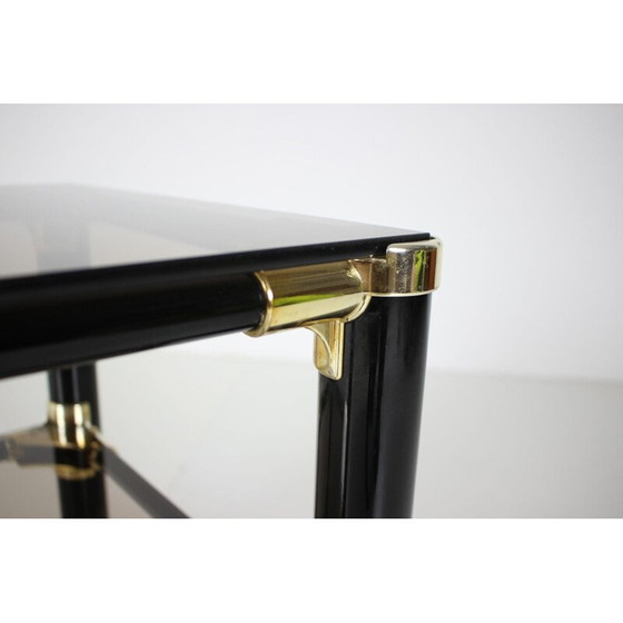 Image 1 of Kleine vintage glazen tafel Vet For, Italië 1980