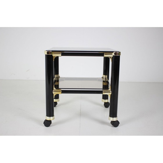 Image 1 of Kleine vintage glazen tafel Vet For, Italië 1980