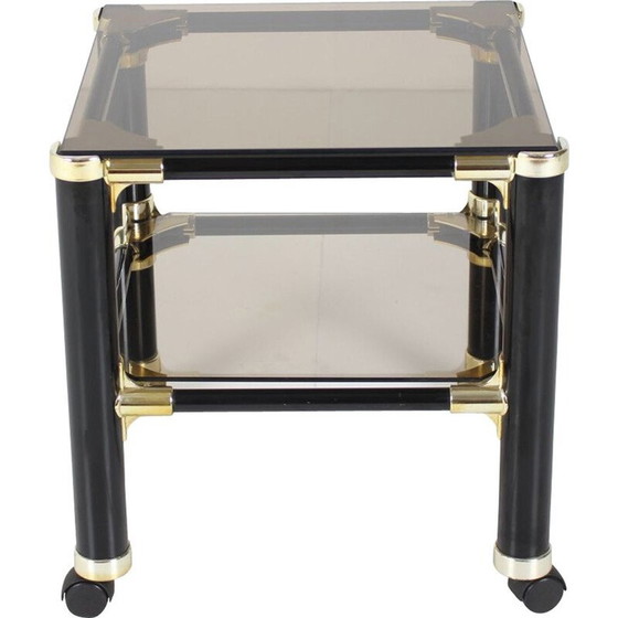 Image 1 of Kleine vintage glazen tafel Vet For, Italië 1980