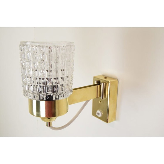 Image 1 of Vintage glazen lamp van Lidokov, Tsjecho-Slowakije 1960